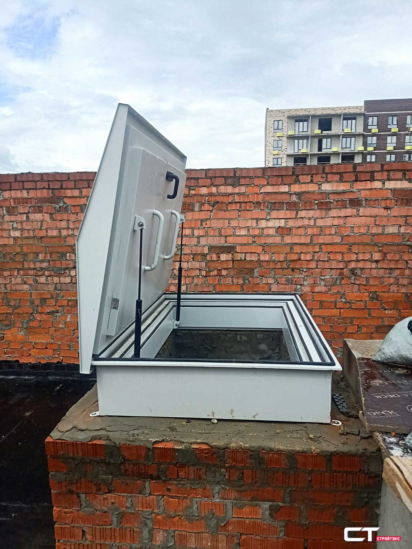 ЛПМК-1 EI-60 Люк противопожарный металлический выхода на кровлю 1000х1000мм