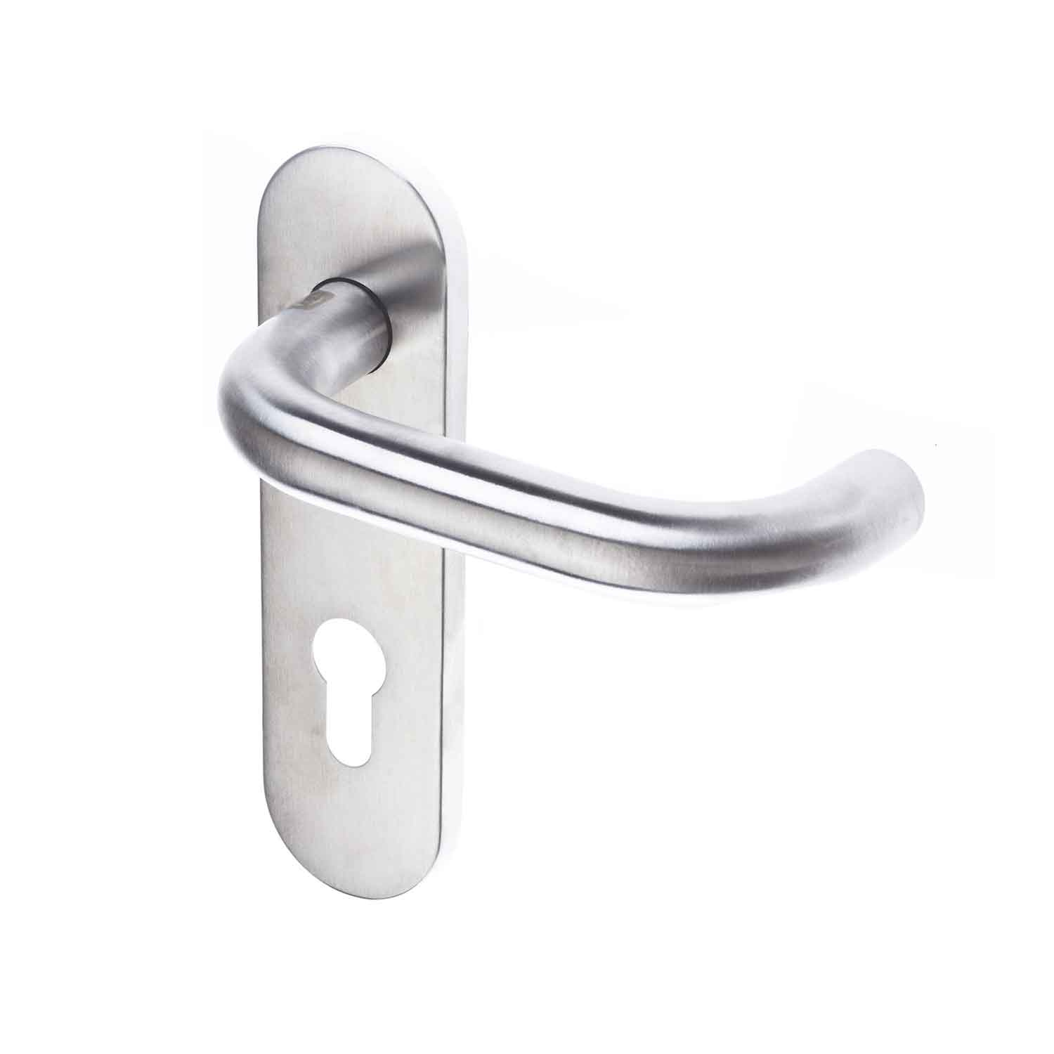 Ручка DOORLOCK 038KP/F-S9 PZ72, матовая нержавеющая сталь Ручка DOORLOCK 038KP/F-S9 PZ72, матовая нержавеющая сталь